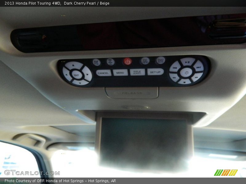 Dark Cherry Pearl / Beige 2013 Honda Pilot Touring 4WD