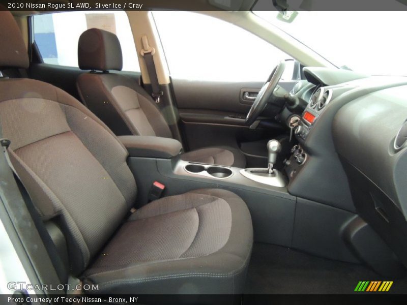 Silver Ice / Gray 2010 Nissan Rogue SL AWD