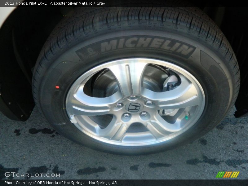 Alabaster Silver Metallic / Gray 2013 Honda Pilot EX-L