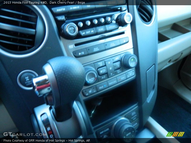 Dark Cherry Pearl / Beige 2013 Honda Pilot Touring 4WD