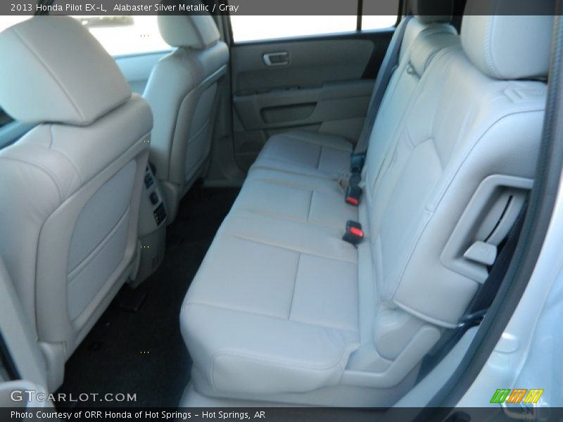 Alabaster Silver Metallic / Gray 2013 Honda Pilot EX-L