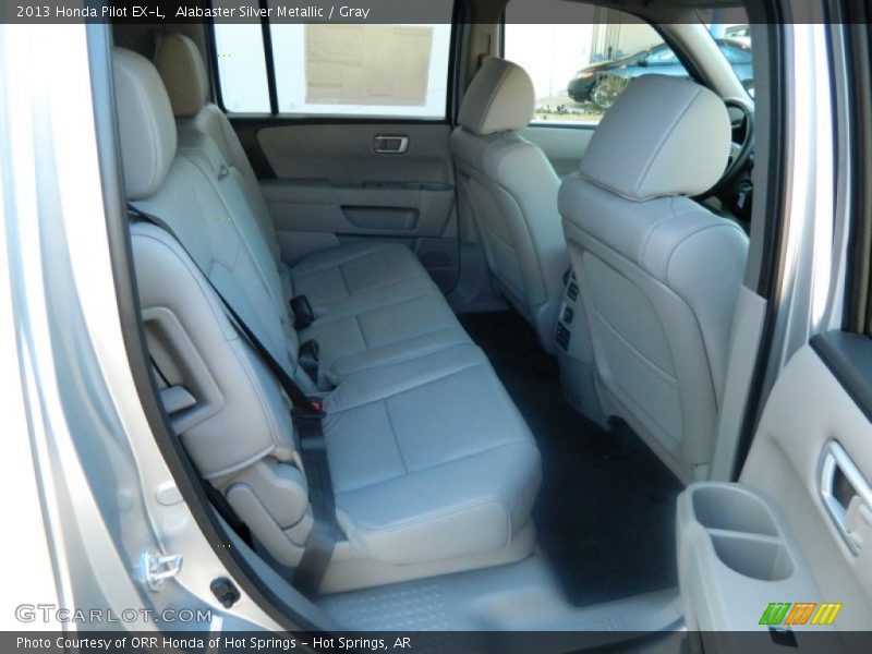 Alabaster Silver Metallic / Gray 2013 Honda Pilot EX-L