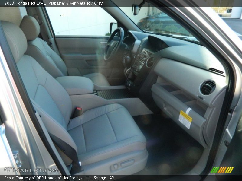 Alabaster Silver Metallic / Gray 2013 Honda Pilot EX-L
