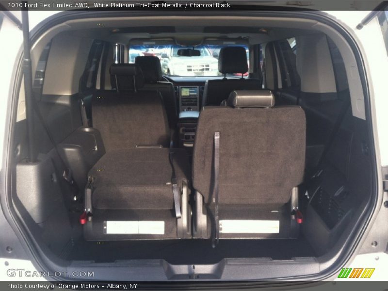 White Platinum Tri-Coat Metallic / Charcoal Black 2010 Ford Flex Limited AWD