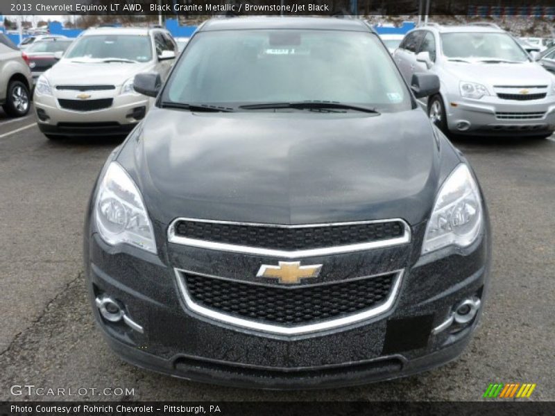 Black Granite Metallic / Brownstone/Jet Black 2013 Chevrolet Equinox LT AWD