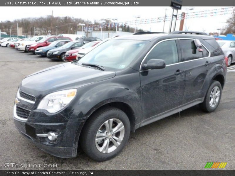 Black Granite Metallic / Brownstone/Jet Black 2013 Chevrolet Equinox LT AWD