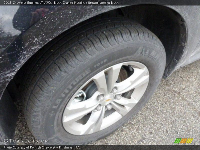 Black Granite Metallic / Brownstone/Jet Black 2013 Chevrolet Equinox LT AWD
