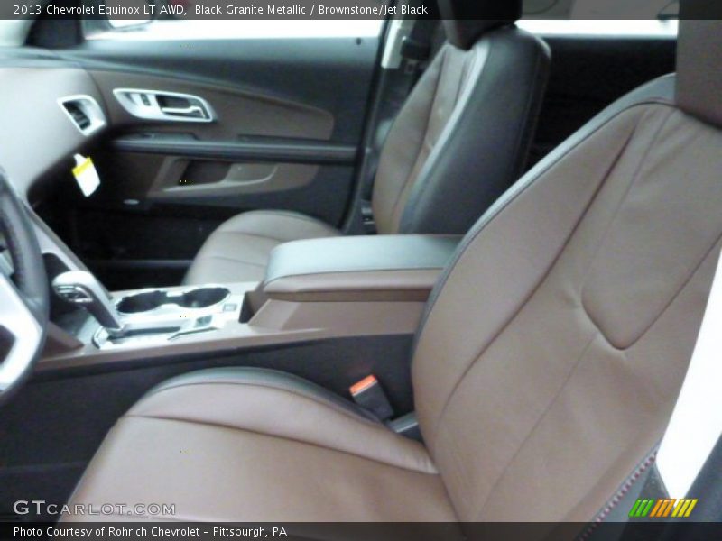 Black Granite Metallic / Brownstone/Jet Black 2013 Chevrolet Equinox LT AWD