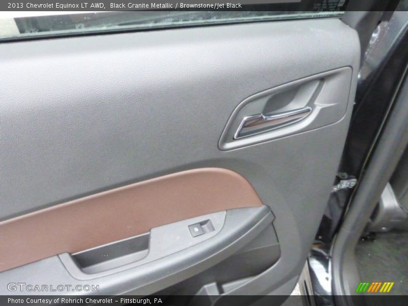 Black Granite Metallic / Brownstone/Jet Black 2013 Chevrolet Equinox LT AWD