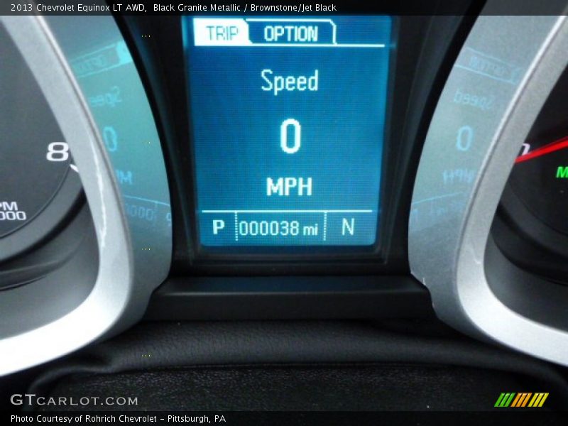 Black Granite Metallic / Brownstone/Jet Black 2013 Chevrolet Equinox LT AWD