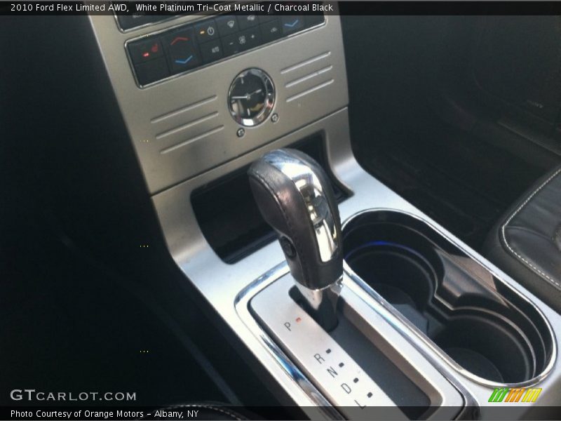 White Platinum Tri-Coat Metallic / Charcoal Black 2010 Ford Flex Limited AWD
