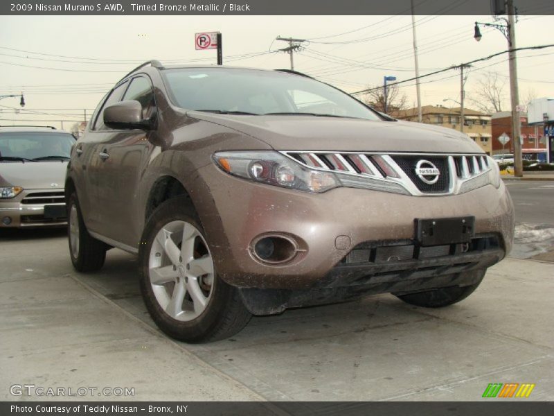 Tinted Bronze Metallic / Black 2009 Nissan Murano S AWD