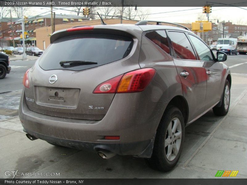 Tinted Bronze Metallic / Black 2009 Nissan Murano S AWD