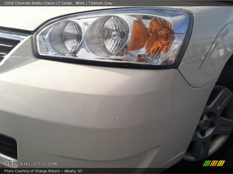 White / Titanium Gray 2008 Chevrolet Malibu Classic LT Sedan