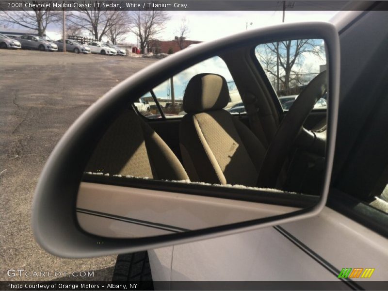 White / Titanium Gray 2008 Chevrolet Malibu Classic LT Sedan
