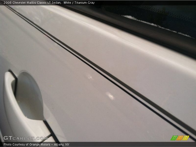 White / Titanium Gray 2008 Chevrolet Malibu Classic LT Sedan