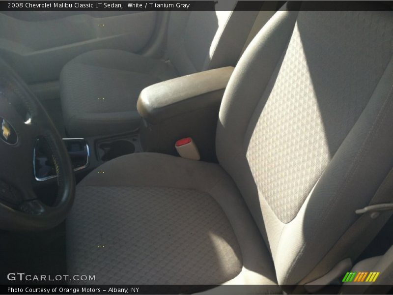 White / Titanium Gray 2008 Chevrolet Malibu Classic LT Sedan