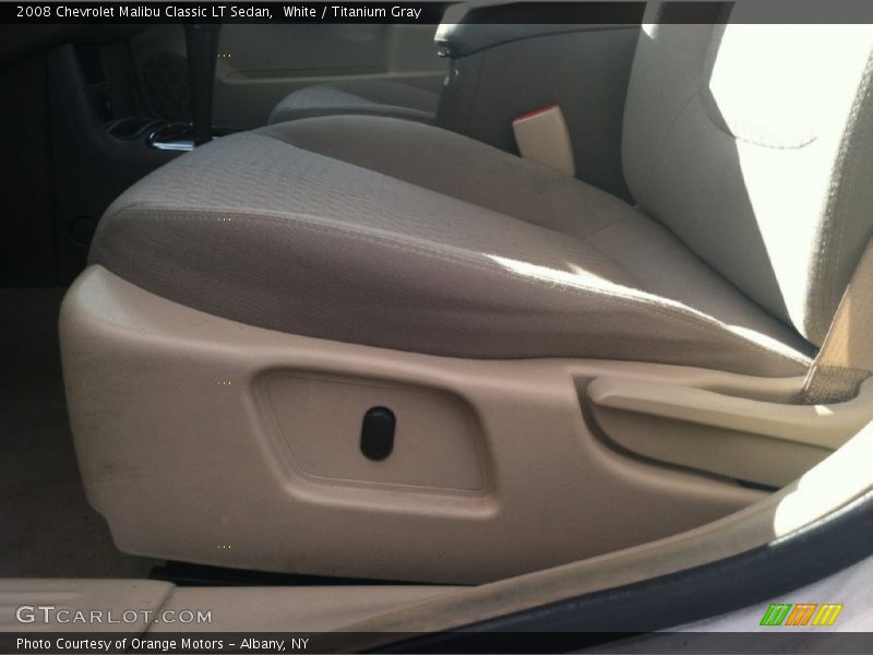 White / Titanium Gray 2008 Chevrolet Malibu Classic LT Sedan