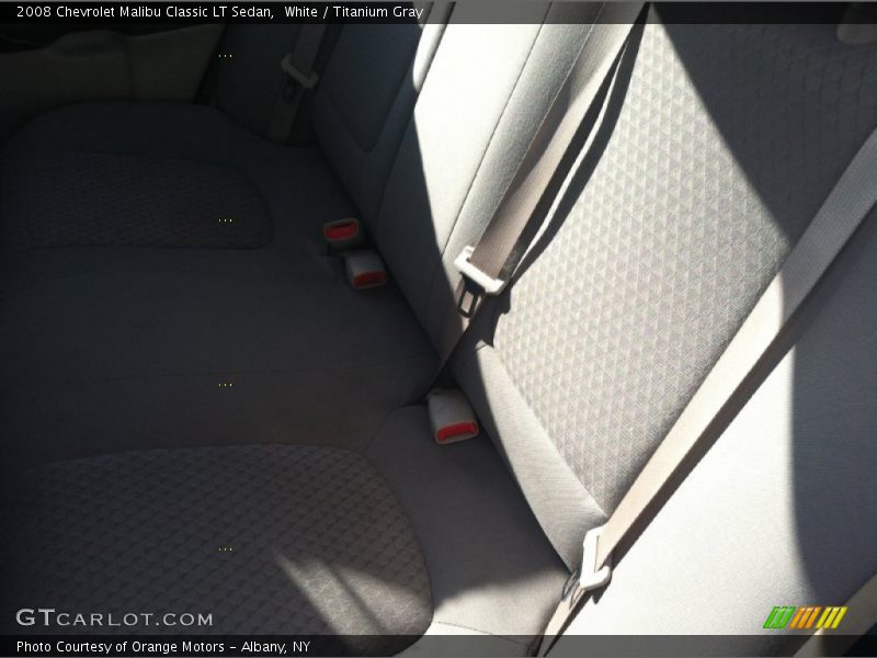 White / Titanium Gray 2008 Chevrolet Malibu Classic LT Sedan