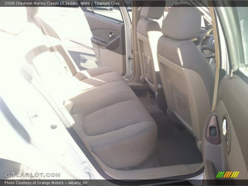 White / Titanium Gray 2008 Chevrolet Malibu Classic LT Sedan
