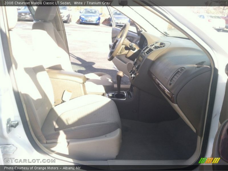 White / Titanium Gray 2008 Chevrolet Malibu Classic LT Sedan