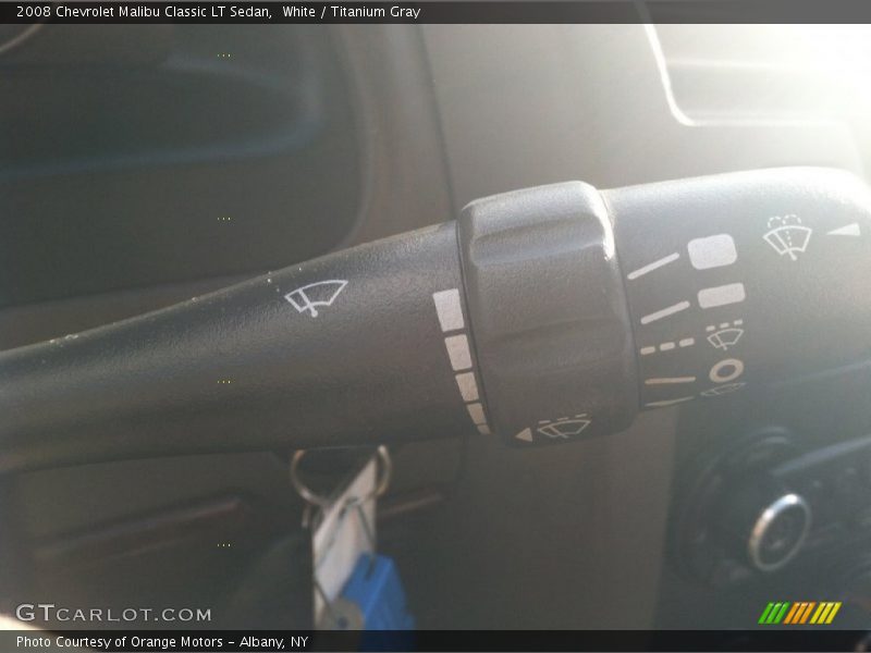 White / Titanium Gray 2008 Chevrolet Malibu Classic LT Sedan