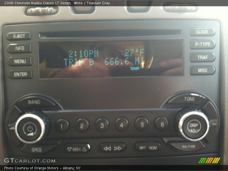 White / Titanium Gray 2008 Chevrolet Malibu Classic LT Sedan