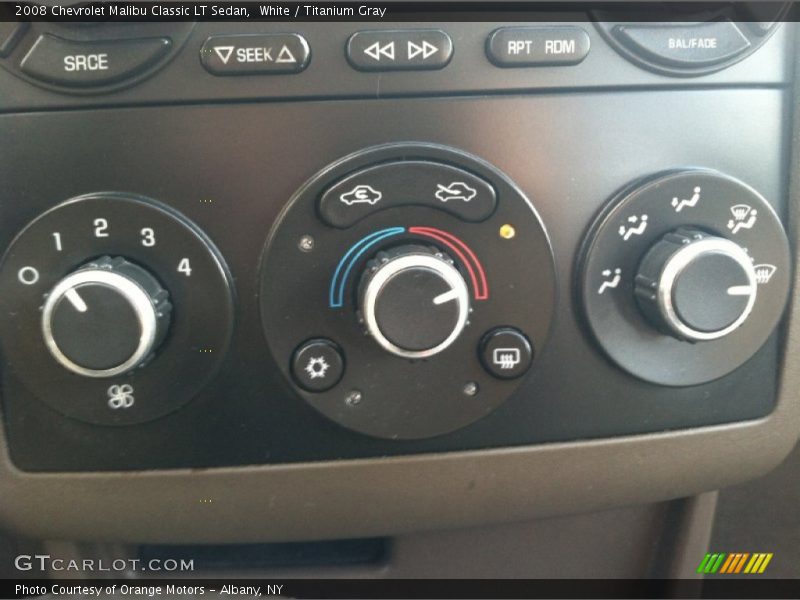 White / Titanium Gray 2008 Chevrolet Malibu Classic LT Sedan