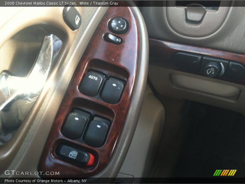White / Titanium Gray 2008 Chevrolet Malibu Classic LT Sedan