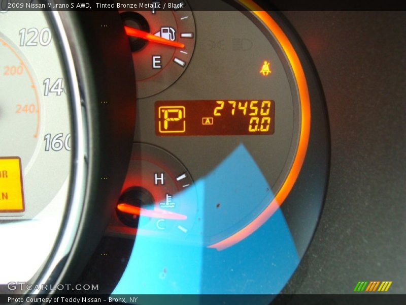 Tinted Bronze Metallic / Black 2009 Nissan Murano S AWD