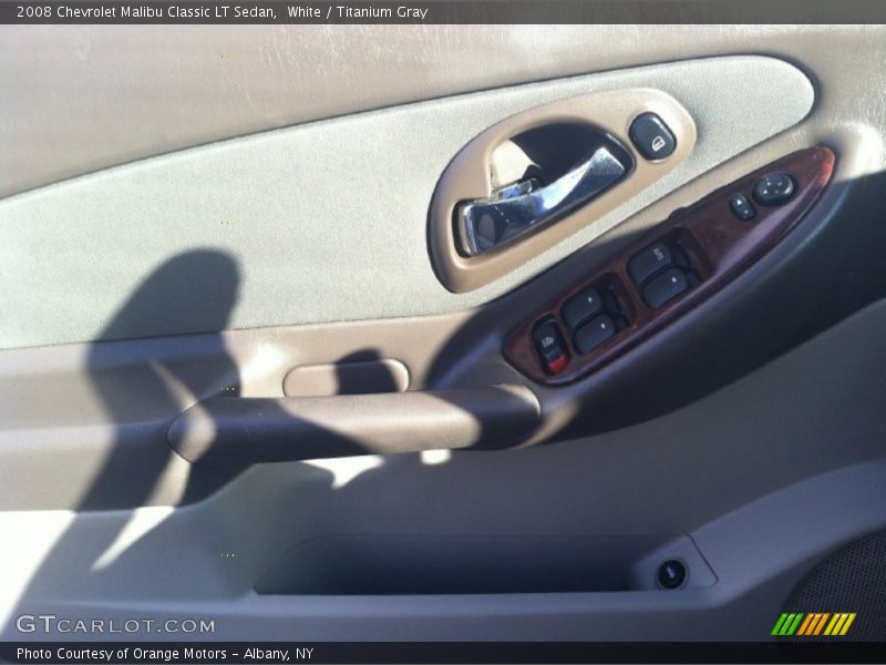 White / Titanium Gray 2008 Chevrolet Malibu Classic LT Sedan