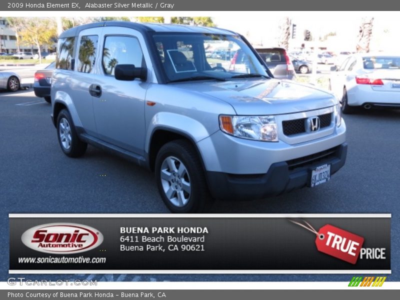 Alabaster Silver Metallic / Gray 2009 Honda Element EX