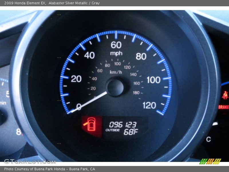 Alabaster Silver Metallic / Gray 2009 Honda Element EX