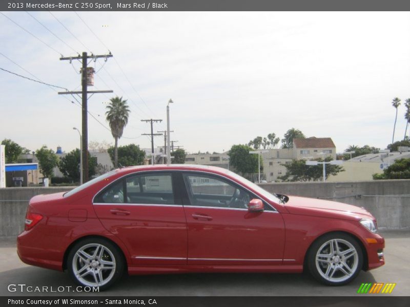 Mars Red / Black 2013 Mercedes-Benz C 250 Sport