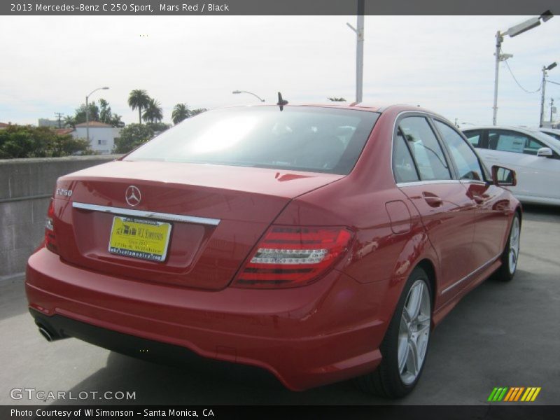 Mars Red / Black 2013 Mercedes-Benz C 250 Sport