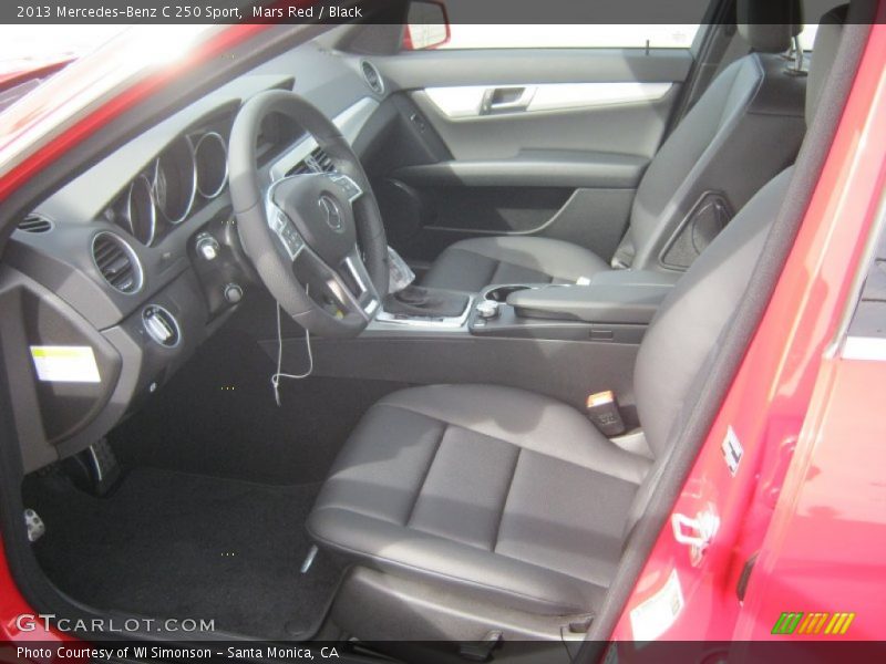 Mars Red / Black 2013 Mercedes-Benz C 250 Sport