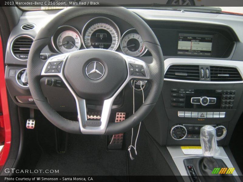 Mars Red / Black 2013 Mercedes-Benz C 250 Sport