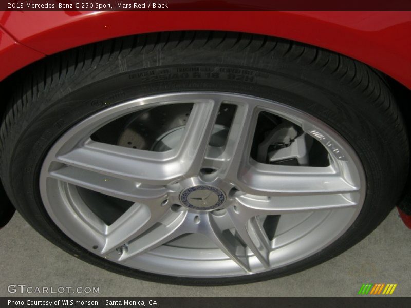 Mars Red / Black 2013 Mercedes-Benz C 250 Sport