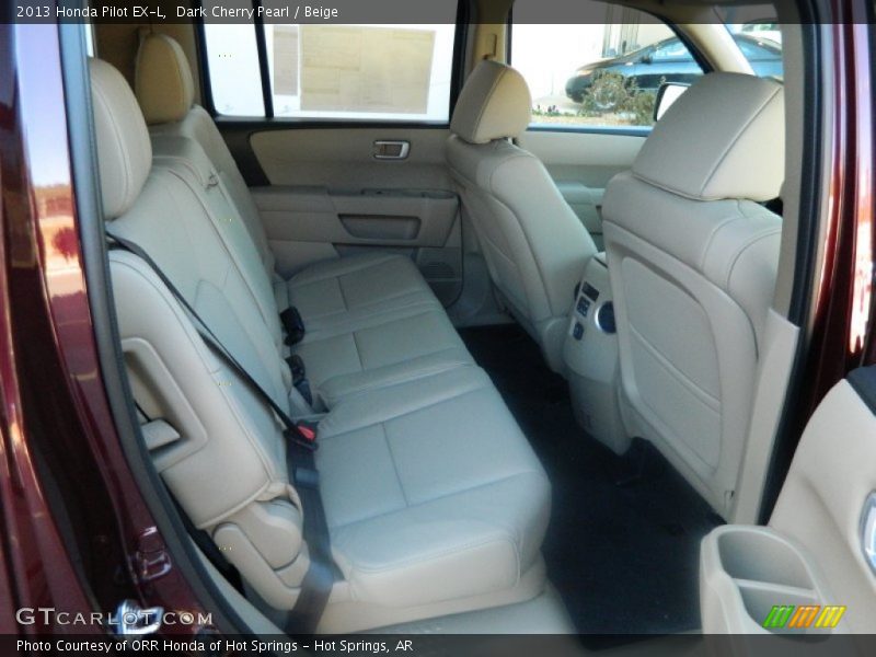 Dark Cherry Pearl / Beige 2013 Honda Pilot EX-L