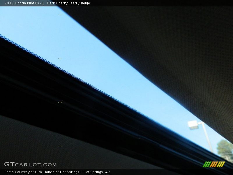 Dark Cherry Pearl / Beige 2013 Honda Pilot EX-L