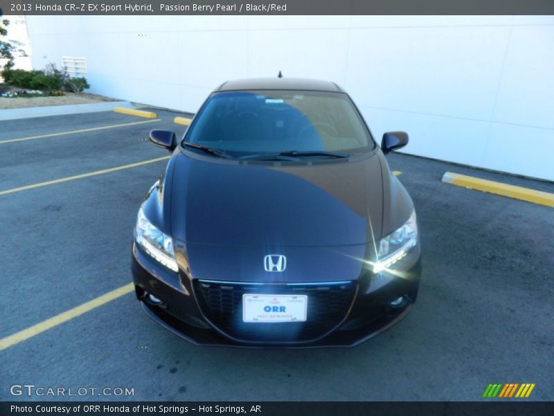 Passion Berry Pearl / Black/Red 2013 Honda CR-Z EX Sport Hybrid