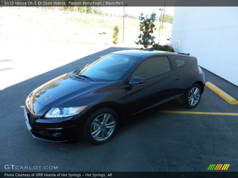 Passion Berry Pearl / Black/Red 2013 Honda CR-Z EX Sport Hybrid
