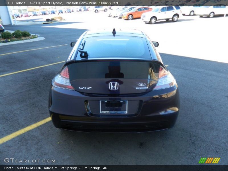 Passion Berry Pearl / Black/Red 2013 Honda CR-Z EX Sport Hybrid