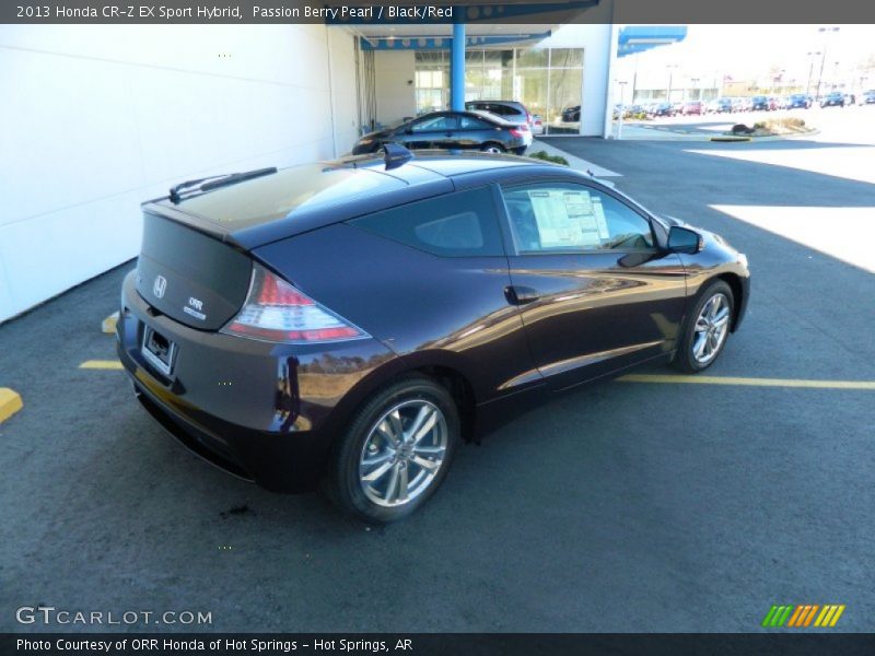 Passion Berry Pearl / Black/Red 2013 Honda CR-Z EX Sport Hybrid
