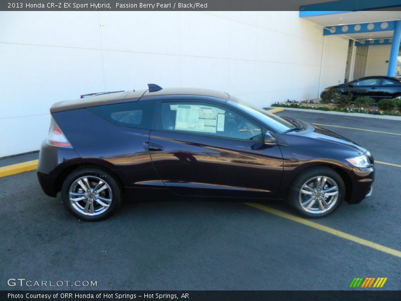 Passion Berry Pearl / Black/Red 2013 Honda CR-Z EX Sport Hybrid