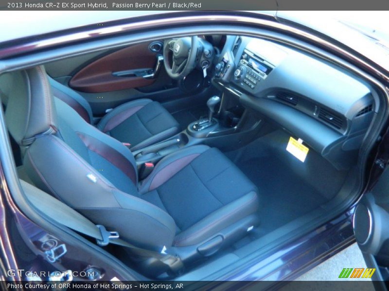 Front Seat of 2013 CR-Z EX Sport Hybrid