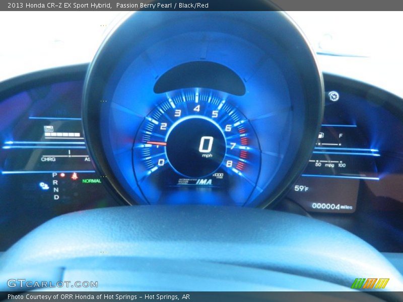 Passion Berry Pearl / Black/Red 2013 Honda CR-Z EX Sport Hybrid