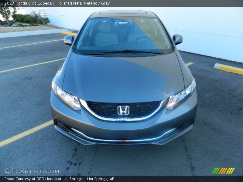 Polished Metal Metallic / Gray 2013 Honda Civic EX Sedan