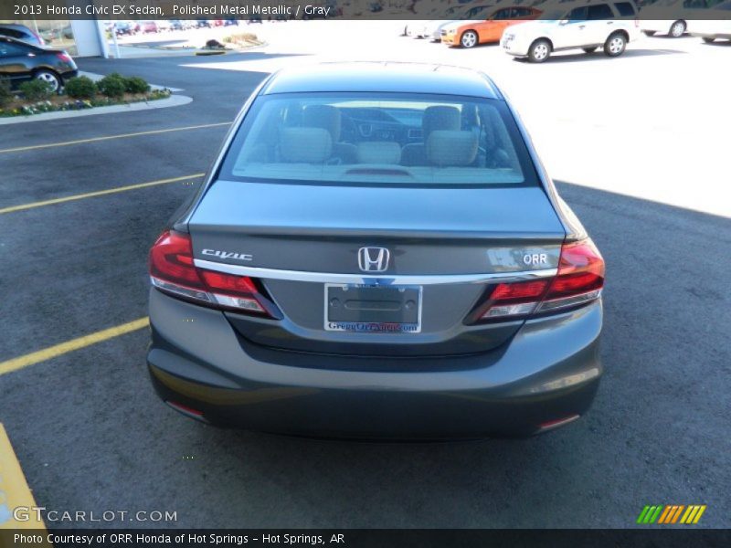 Polished Metal Metallic / Gray 2013 Honda Civic EX Sedan