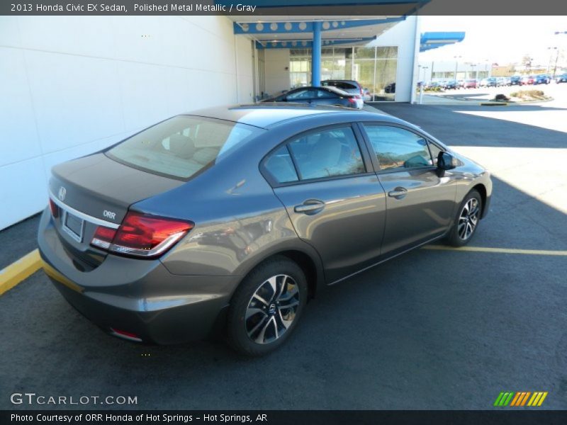 Polished Metal Metallic / Gray 2013 Honda Civic EX Sedan